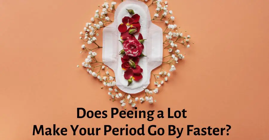 Does peeing a lot make your period go by faster